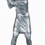 Female Golf Silver Resin Trophy 1