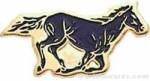 13/16″ Enameled Mustang Mascot Pin 1