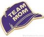 7/8″ Etched Soft Enamel Team Mom Chenille Letter Pin 1
