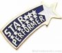 3/4″ Etched Soft Enamel Star Performer Chenille Letter Pin 1