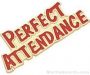 1 1/8″ Etched Soft Enamel Perfect Attendance Chenille Letter Pin 1