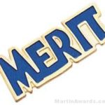 15/16″ Etched Soft Enamel Merit Chenille Letter Pin 1