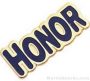1″ Etched Soft Enamel Honor Chenille Letter Pin 1