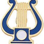 5/8″ Music Lyre Pin 1