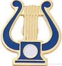 5/8″ Music Lyre Pin 1