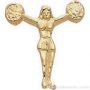 1 1/16″ Pom Pom Girls Chenille Letter Sports Pins 1