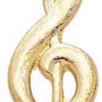15/16″ Music Clef Chenille Letter Insert Pins 1
