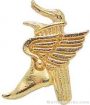 1″ Winged Foot Torch Chenille Letter Insert Pins 1