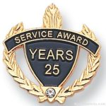 7/8″ Service Award Pin set with Crystal Rhinestone Lapel Pin 1