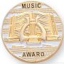 7/8″ Music Award Lapel Pin 1