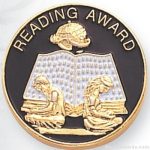 7/8″ Reading Award Lapel Pin 1