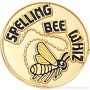 3/4″ Spelling Bee Whiz Round Enameled Lapel Pins 1