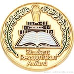 3/4″ Student Recognition Award Enameled Round Pin 1