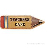 7/8″ Teachers Care Custom Lapel Pins 1