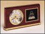 Clock Award – Rosewood Piano-Finish Desk Clocks with Engravable Plate 1