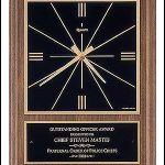 Clock Plaque Award – American Walnut Wall Clocks 1