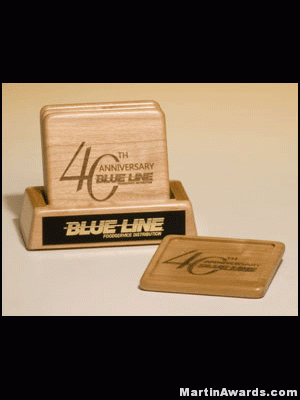 Desk Accessory Award – Maple Coaster Set