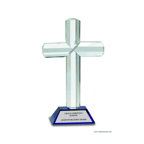 Blue Crystal Cross