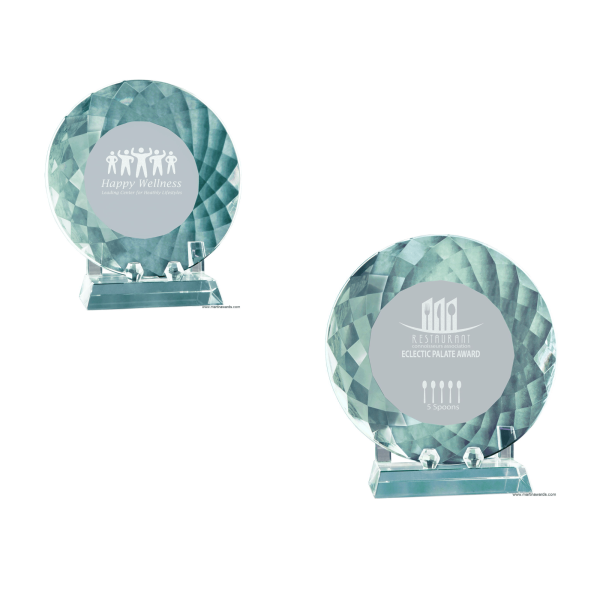 Crystal Plates with base stands