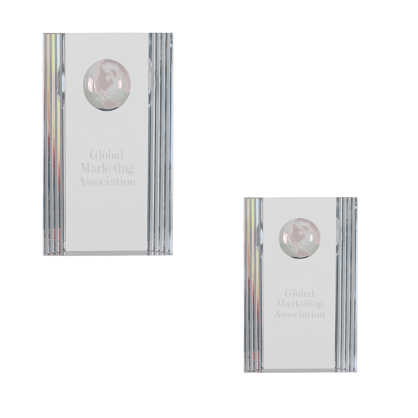 Free Standing Crystal with Beveled Edges