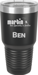 MA6017 Black engraved polar camel 30oz tumbler