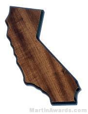 California State Shaped Plaque 1
