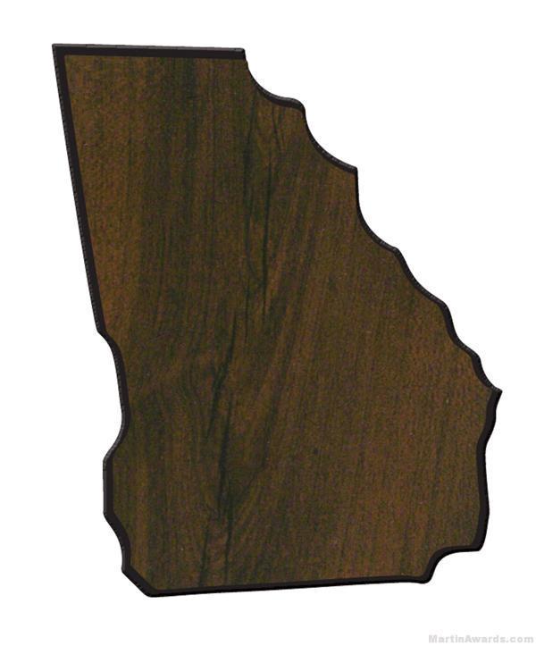 Georgia State Shaped Plaque 1