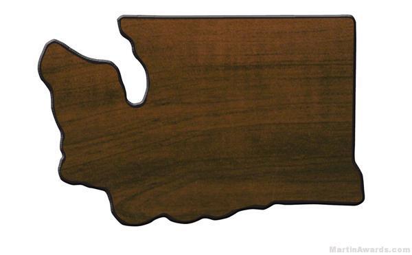 Washington State Shaped Plaque 1