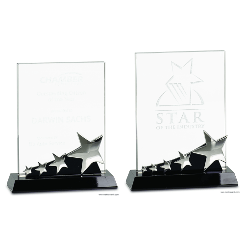 Rectangle Crystal with stars