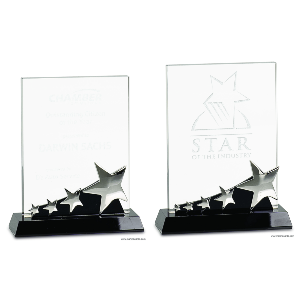 Rectangle Crystal with stars