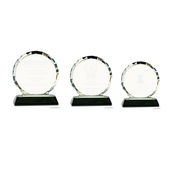 Round Facet with black base