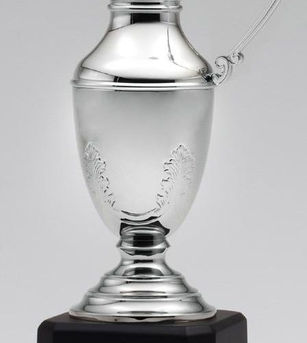 Nickel Plated Claret Jug on Base