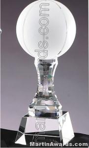 3 1/2″ x 10 1/4″ Basketball Prism Optical Crystal Glass 1