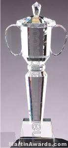 3 1/4″ x 13″ Genuine Prism Optical Crystal Glass Awards Cup With Base 1