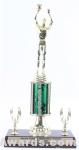 Green Single Column Male Basketball With 2 Eagles Trophy 1