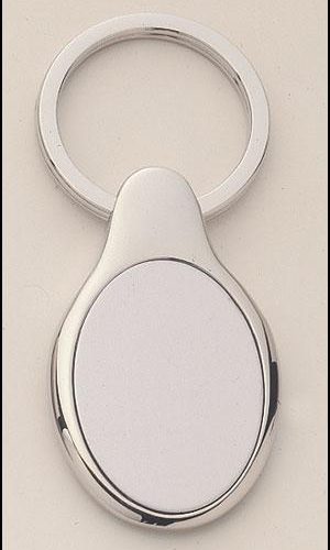 Oval Shape Silver Key Rings 1