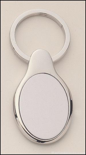 Oval Shape Silver Key Rings 1