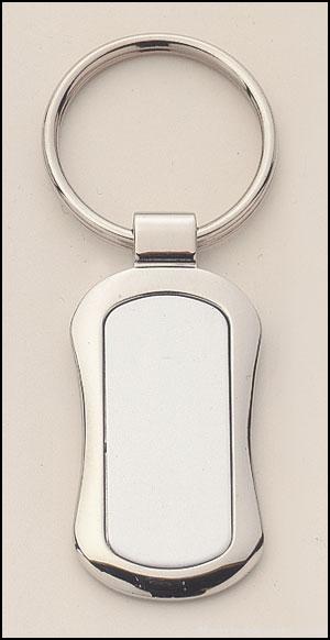 Oval Shape Silver Key Rings 1