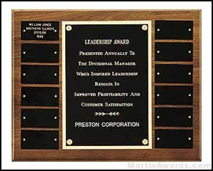 Perpetual Plaques with 12 Black Brass Plates 1