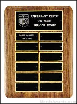 Plaque – American Walnut Perpetual Plaques with Engraving Plates 1