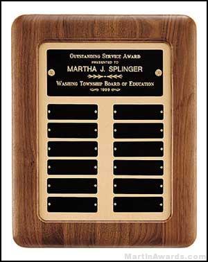 Plaque – Perpetual Plaques with Gold Metal Back 1