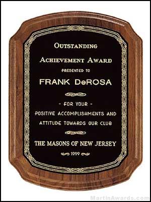 Plaque – Solid American Walnut Plaque Coventry Style 1