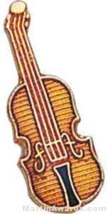 3/4″ Violin Lapel Pin 1