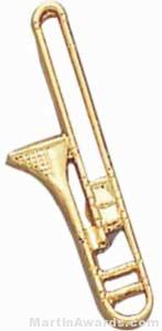 3/4″ Trombone Lapel Pin 1