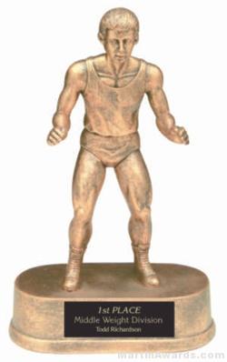 Wrestler Gold Resin Trophy 1