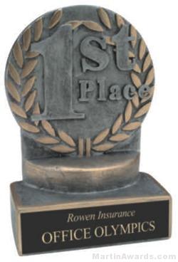 1st Place Wreath Resin Trophy 1