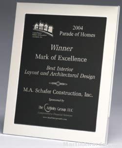 Picture Frame Award – Polished Silver Aluminum Picture Frame Award 1