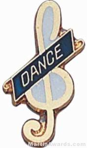3/4″ Enameled Dance Pin 1