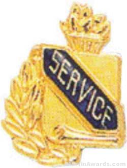 3/8″ Service School Award Pins 1