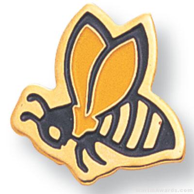 3/4″ Hornet Mascot Lapel Pin 1